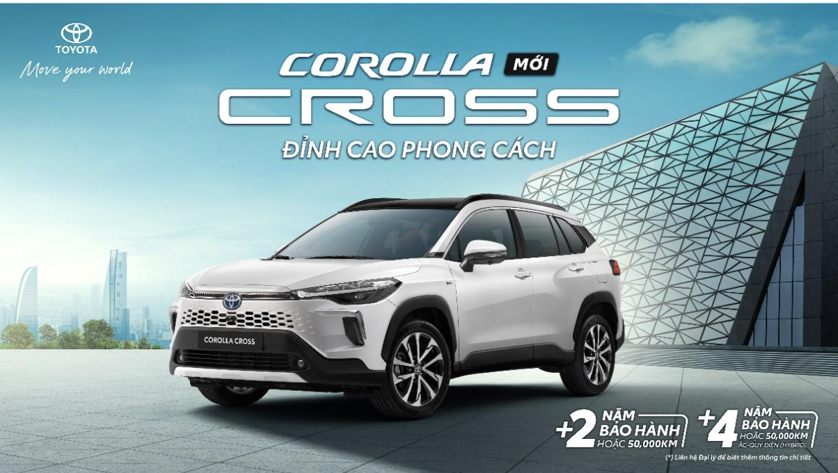 Toyota Corolla Cross 2024 có giá bán từ 820 triệu đồng tại Việt Nam
