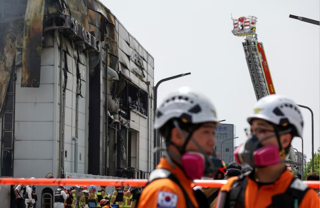 Hàn Quốc: Cháy nhà máy sản xuất pin lithium sử dụng trên xe điện, 22 công nhân thiệt mạng